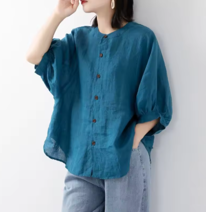 Blusa Manga Longa Viscose